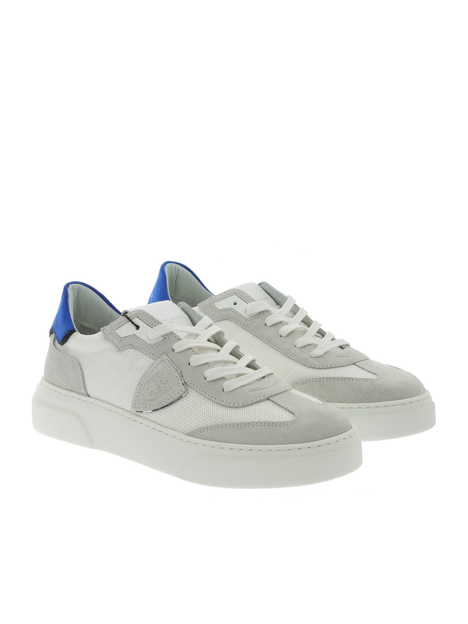 Philippe Model Sneakers Temples Reseau Grigio Blu