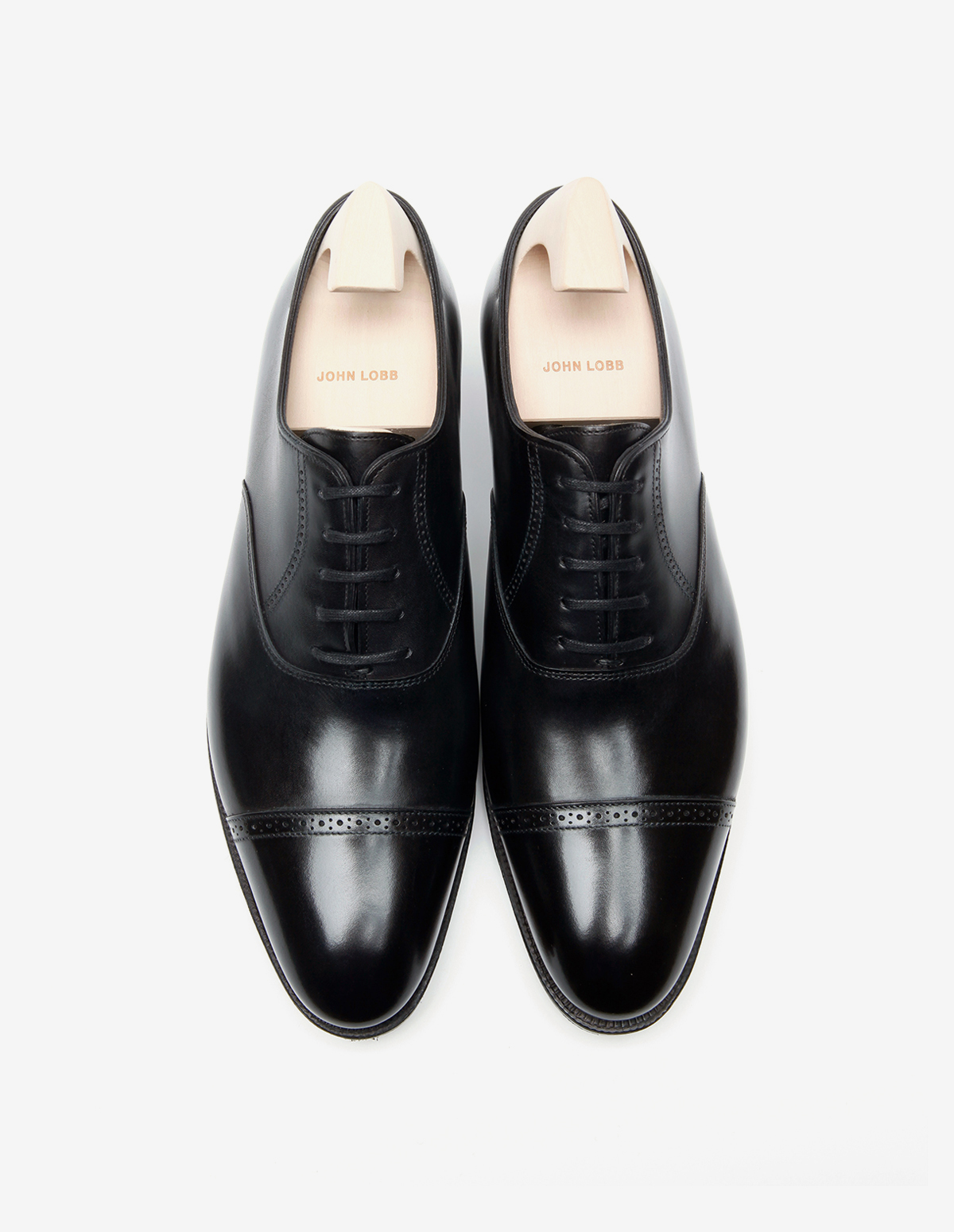 for Men John Lobb Leather Philip Ii Oxford in r Black Save 50% Black Mens Shoes Lace-ups Oxford shoes 
