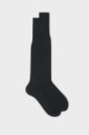 Picture of Bresciani | Flat Knit Cotton Long Socks
