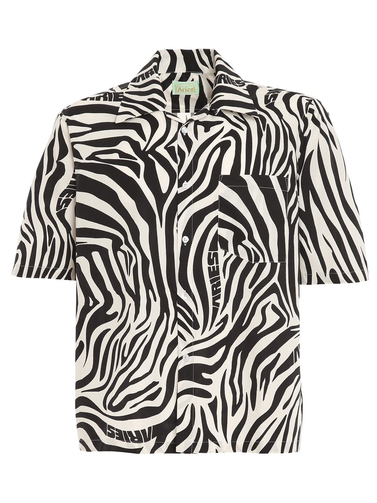 Aries | Zebra Print Hawaiian Shirt