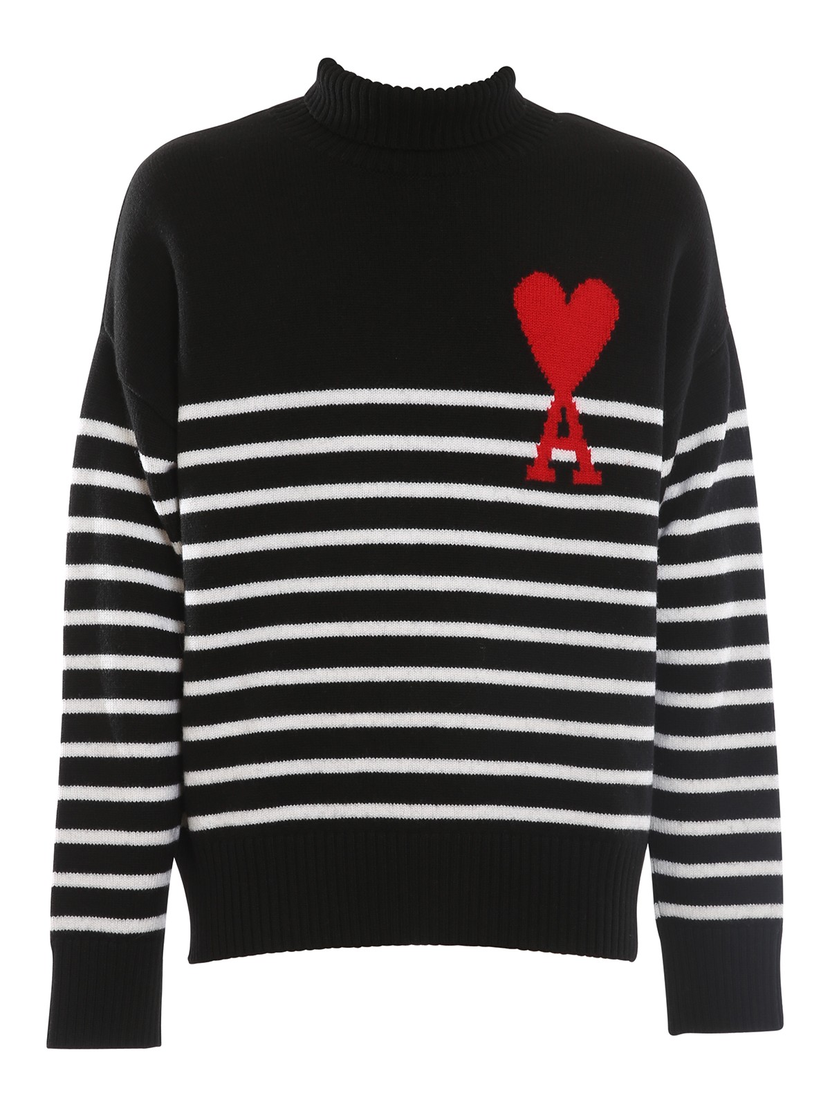 Picture of Ami | Adc Striped Turtleneck