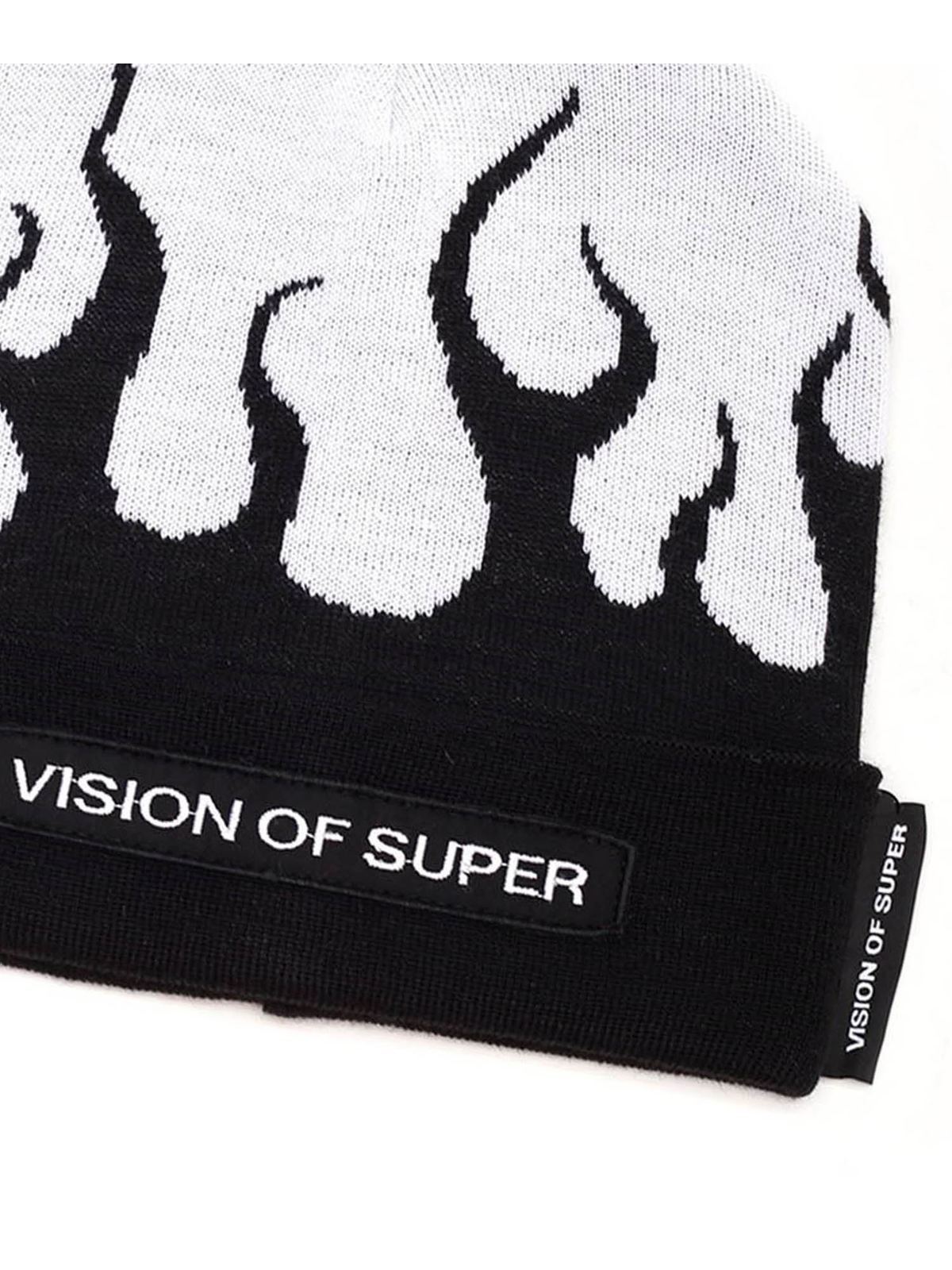 Picture of Vision Of Super | Beanie With White Flames