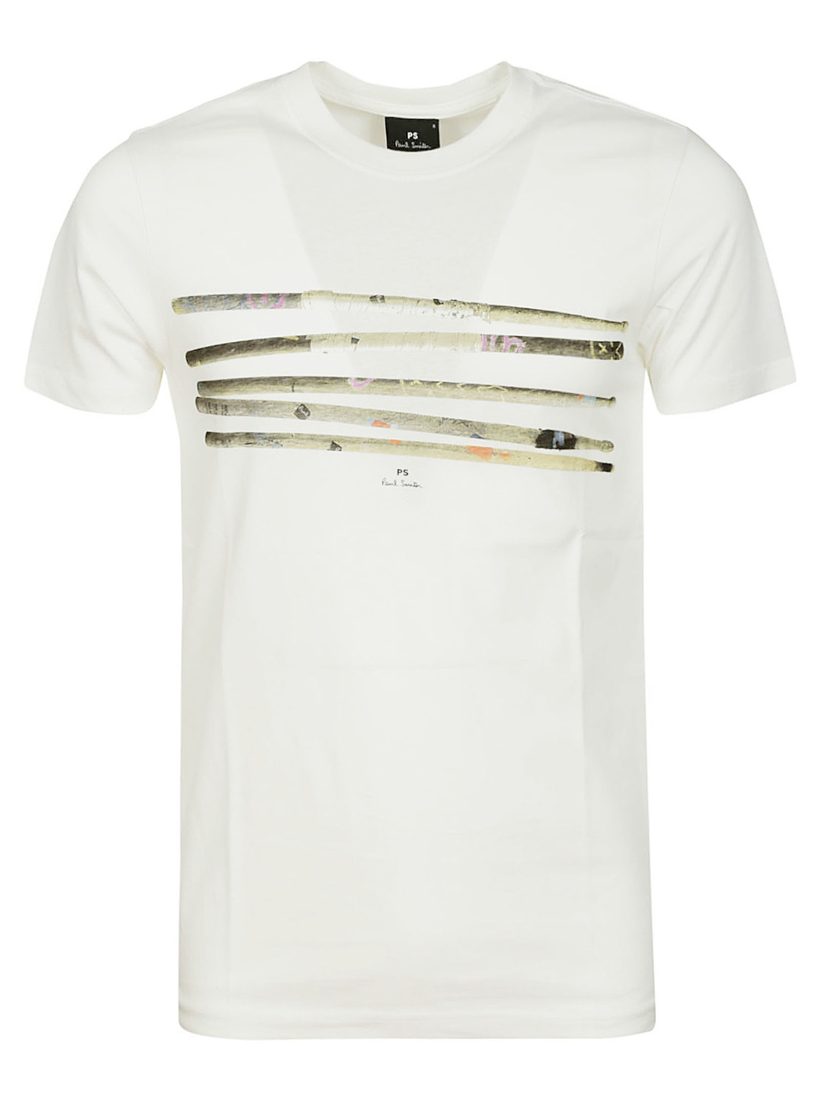 Paul Smith Mens Slim Fit Ss Tshirt Drumsticks 01 WHITE• Michele ...