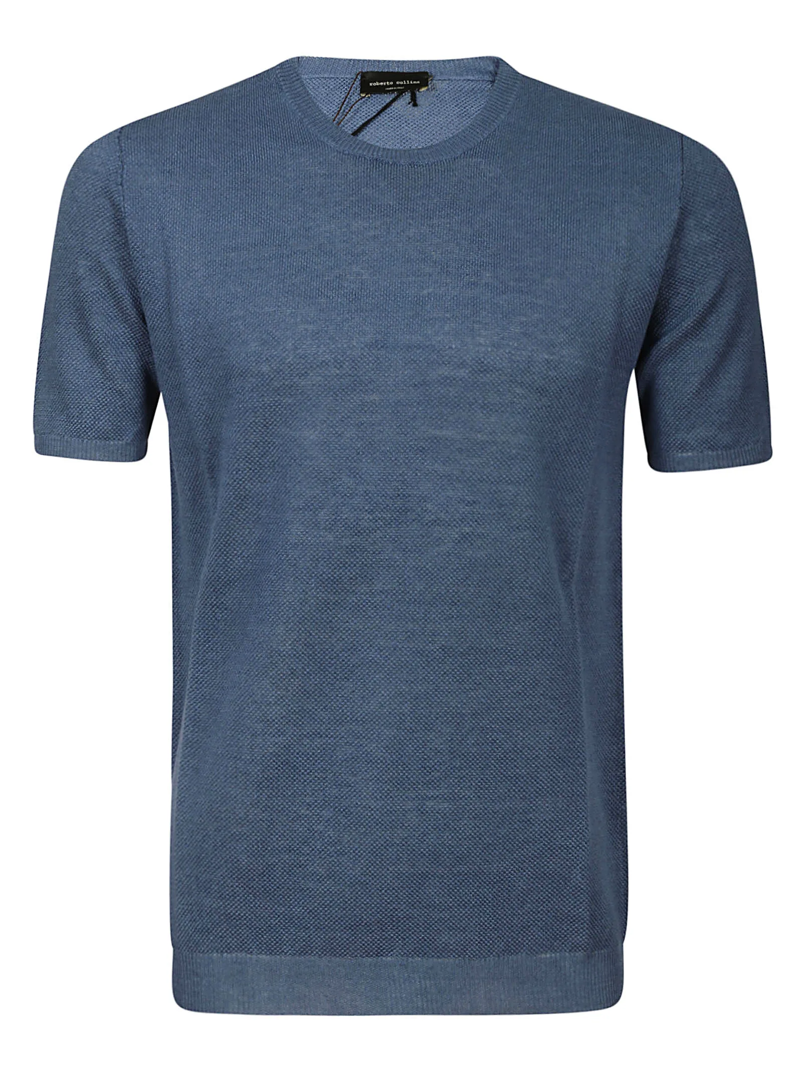 Picture of Roberto Collina | Roundneck Ss Grana Di Riso