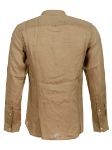 Picture of Woolrich | Band Collar Linen Shirt
