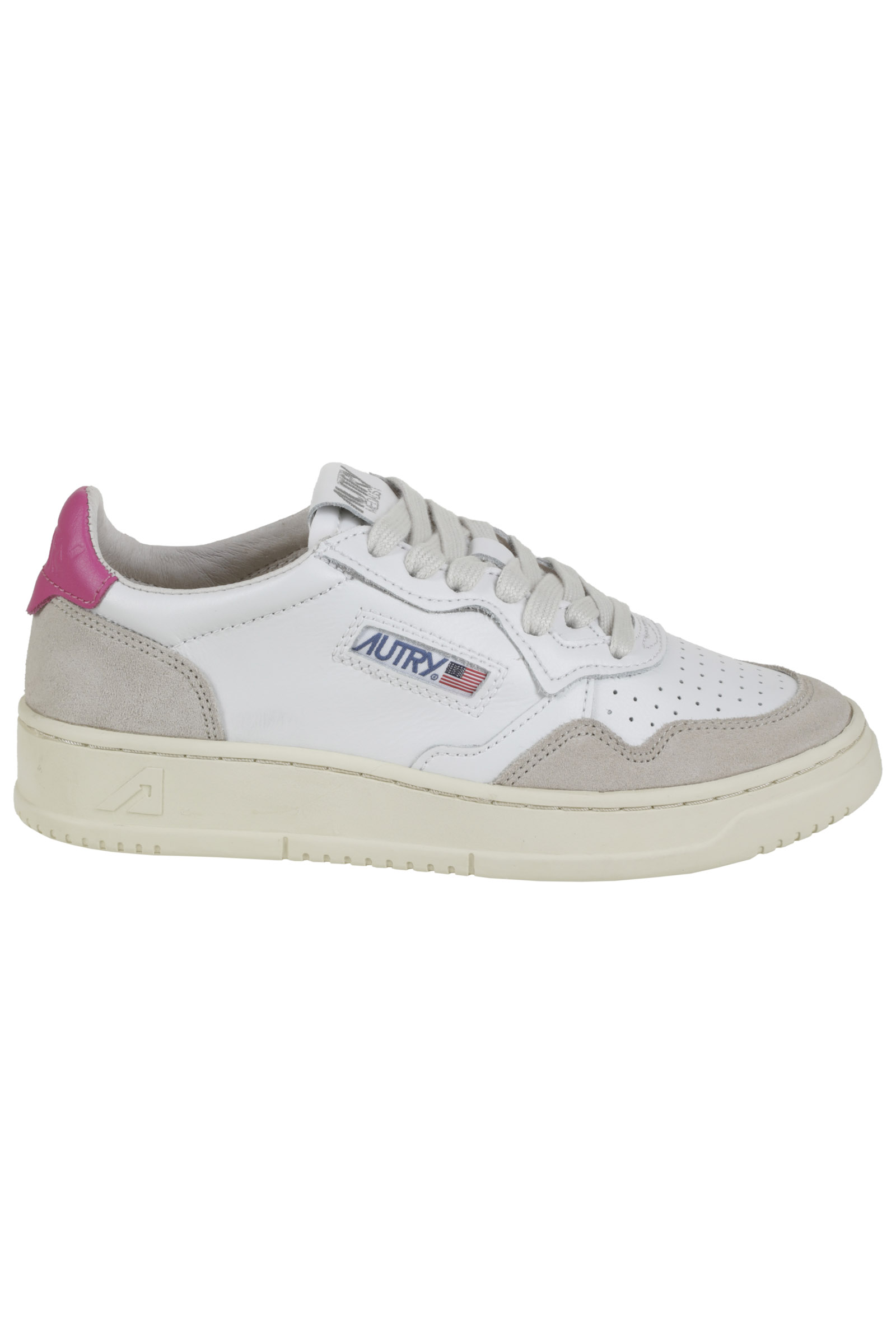 Autry Autry 01 Low Leat Suede WHITE 