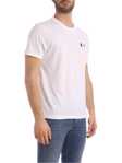 Picture of Ami | Crewneck Tee With Blue White Red Ami Embroidery
