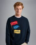 Picture of Paul & Shark | Sweatshirt With Archivio Flags Embroidery