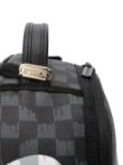 Picture of Sprayground | Black And White Drip Check Shark Backpack