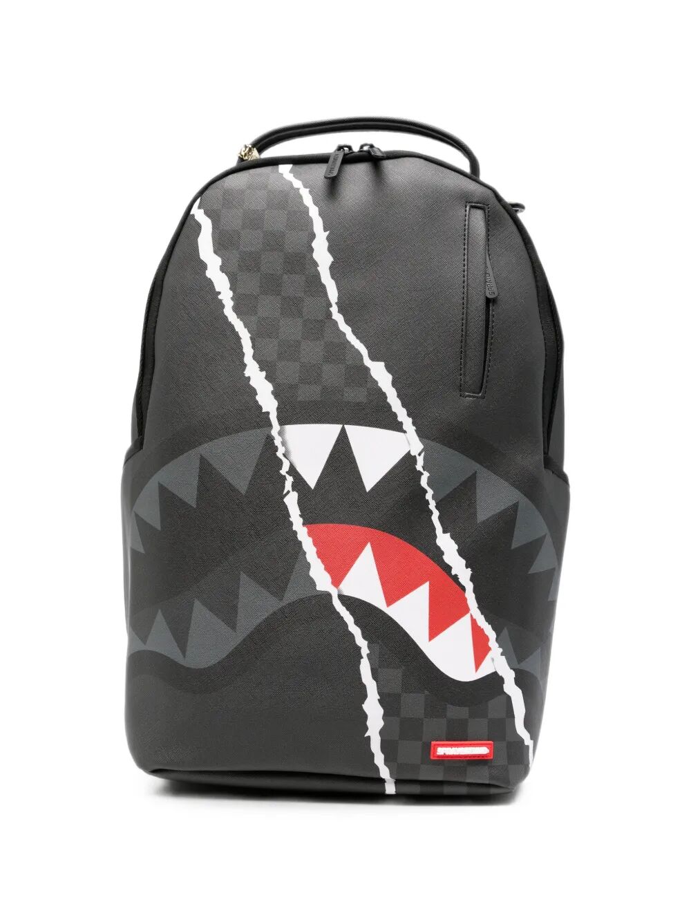 Picture of Sprayground | Center Rip Revealing Gray Check Backpack