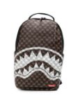 Immagine di Sprayground | Brown And Cream Drip Check Shark Backpack