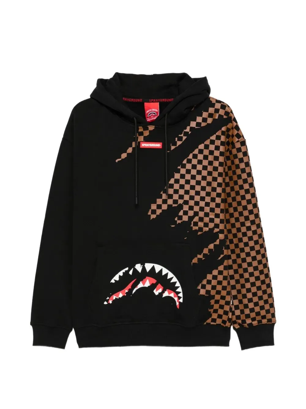 Picture of Sprayground | Claw Tear Check Regular Hoodie