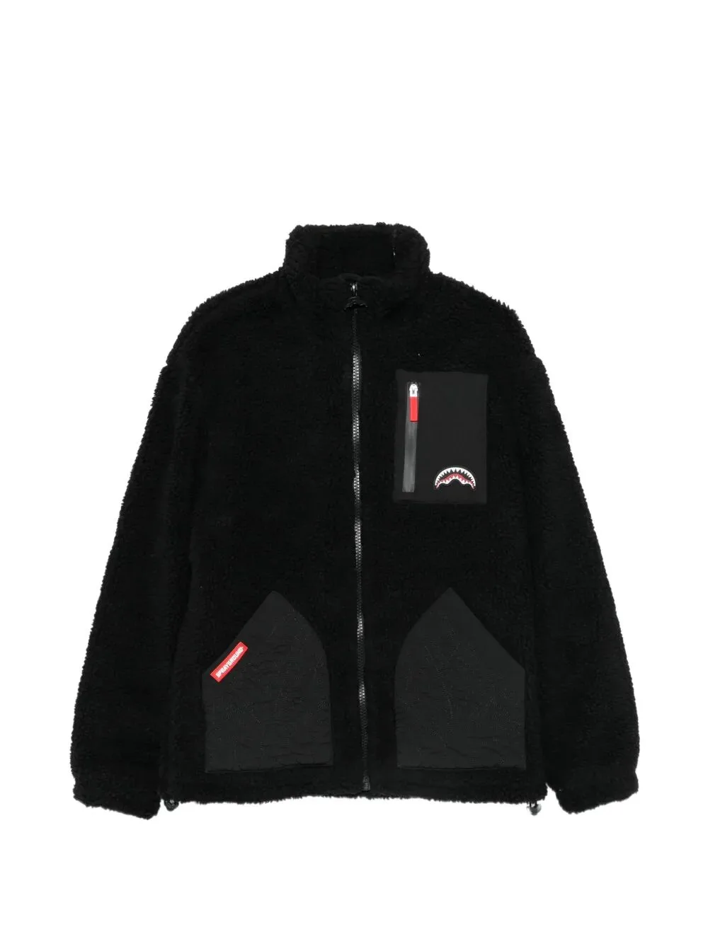 Immagine di Sprayground | Black Puffer Monogram Teddy Jacket