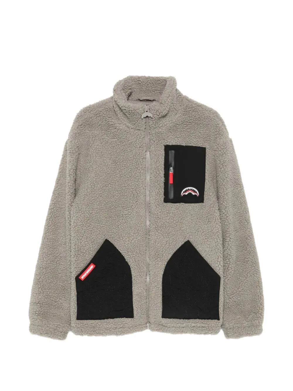 Immagine di Sprayground | Black Puffer Monogram Teddy Jacket