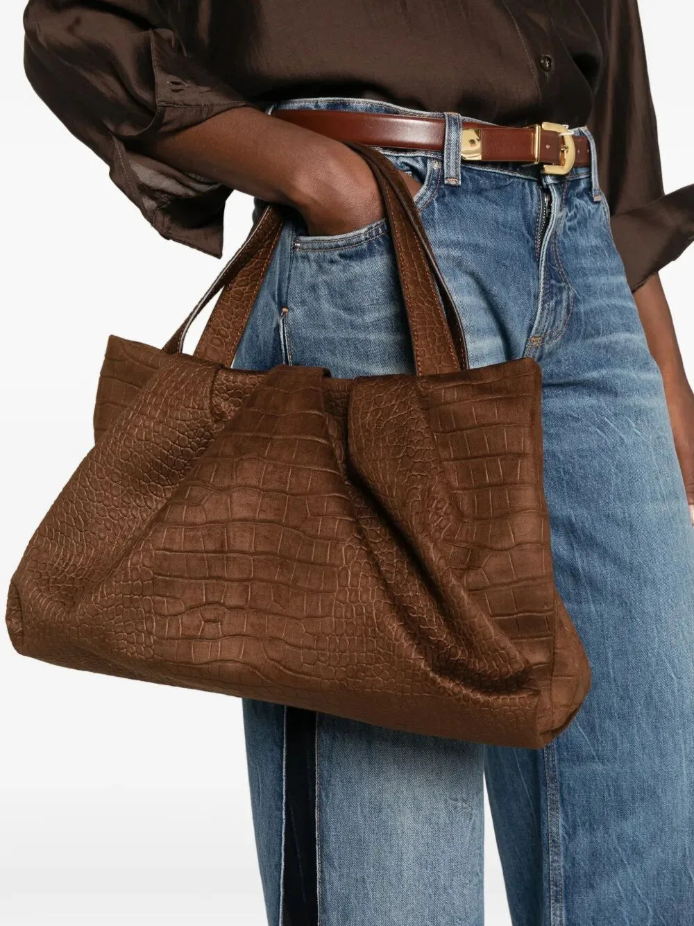 Immagine di Themoire | Athena Suede Croco Effect