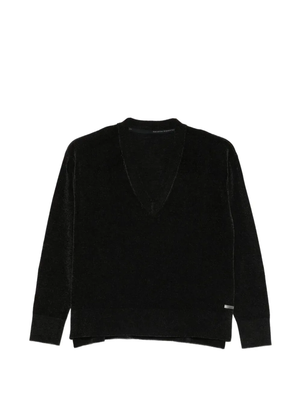 Picture of Rrd - Roberto Ricci Designs | Velvet Vent V Neck Knit