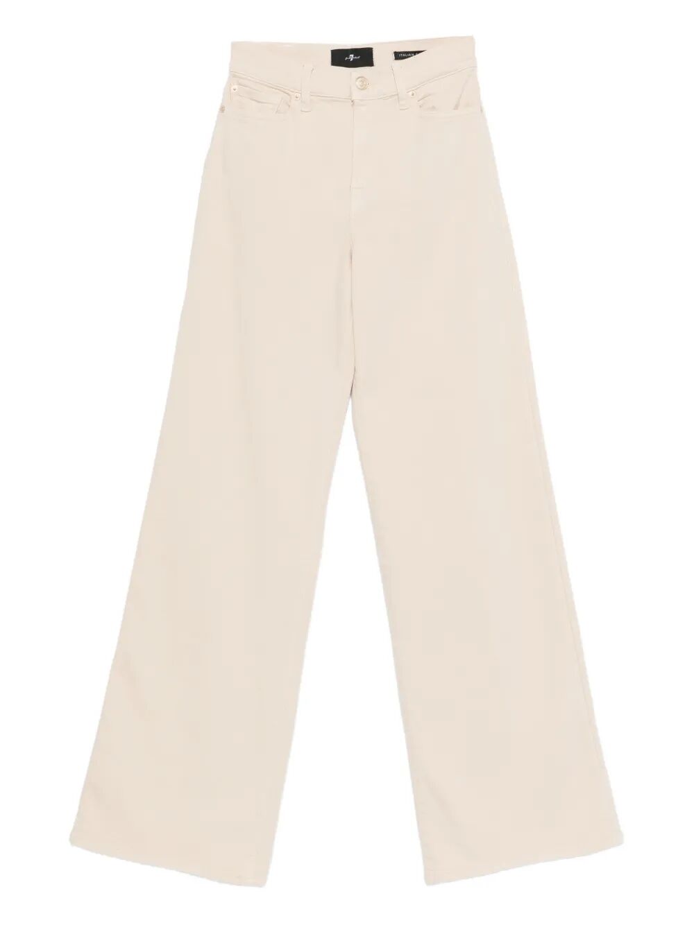 7 For All Mankind Women's Brown Lotta Colored Luxe Vintage Oatmeal Jean