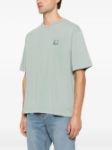 Picture of Maison Kitsune | Fox Head Faded Oversize Tee
