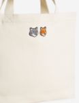 Immagine di Maison Kitsune | Double Bold Fox Head Patch Tote Bag