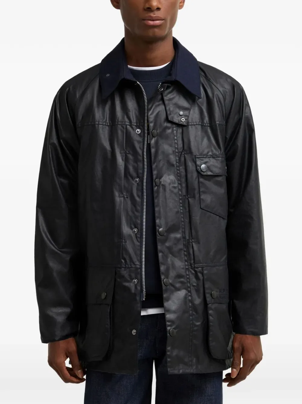 Picture of Barbour | Ba X Apc Beaufort Wax Jacket