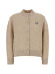 Picture of Maison Kitsune | Fox Head Lambswool High Neck Cardigan