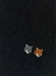 Picture of Maison Kitsune | Double Fox Head Scarf