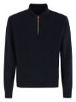 Picture of Fortela | Woven Wool Zippered Sweatshirt