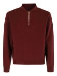 Picture of Fortela | Woven Wool Zippered Sweatshirt