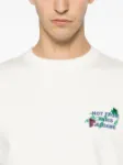 Immagine di Drole De Monsieur | Vine Embroidered Slogan T-Shirt