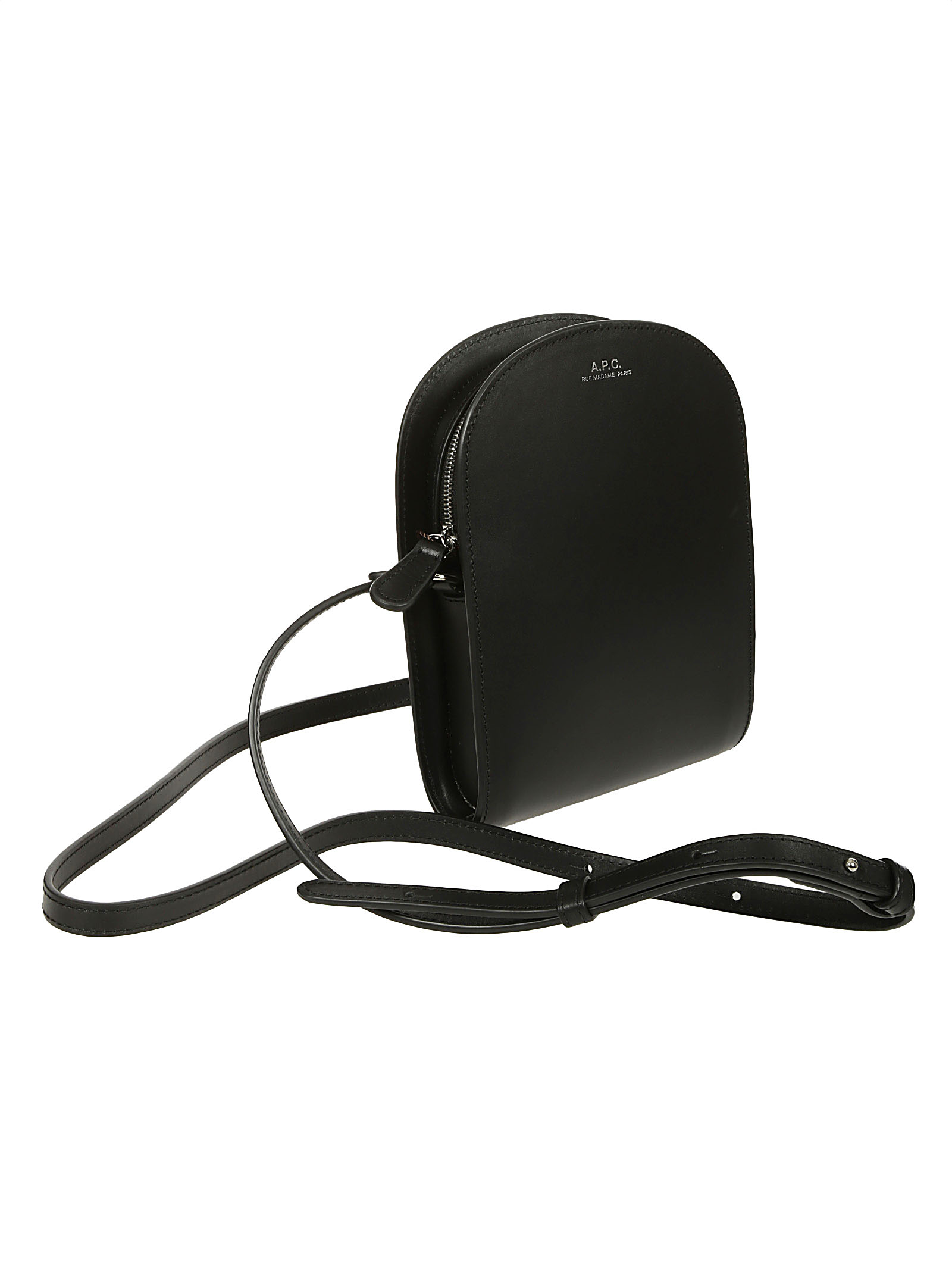 A.P.C. Neck Pouch Demi-Lune LZZ NOIR• Michele Inzerillo Moda Lusso 