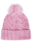 Picture of Ugg | W Chunky Rib Beanie W Logo Rose Quartz