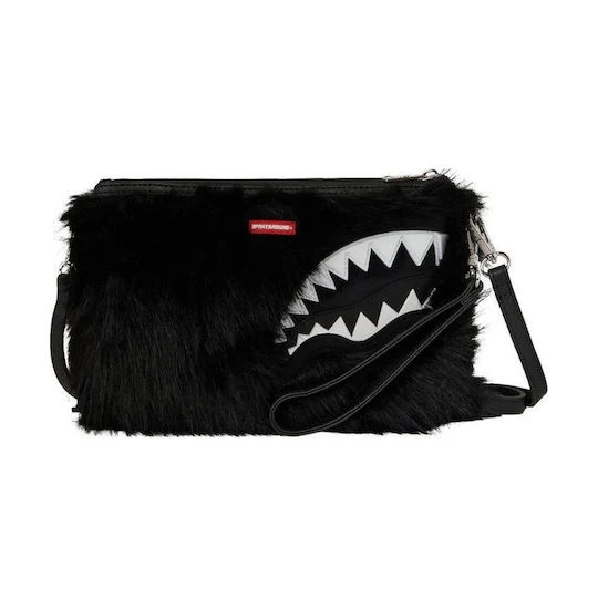 Picture of Sprayground | Fur Cray Black Crossover Clutch