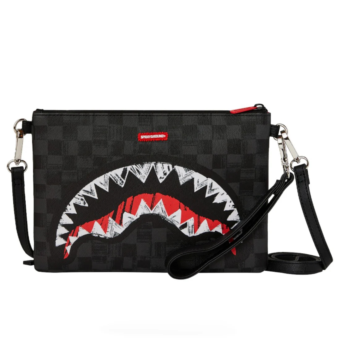 Picture of Sprayground | Scribble Shark Crossover Clutch