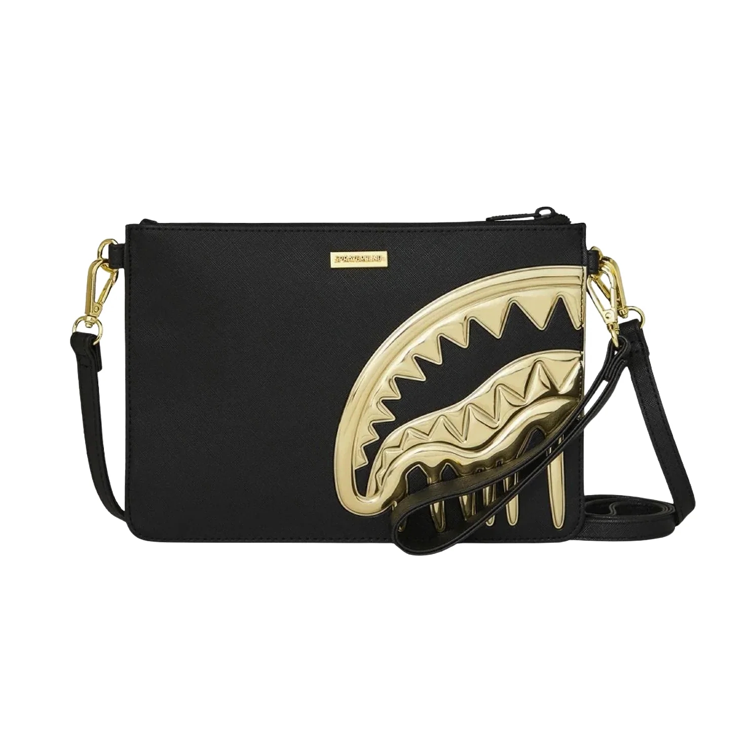 Picture of Sprayground | Gold And Dangerous Crossover Clutch