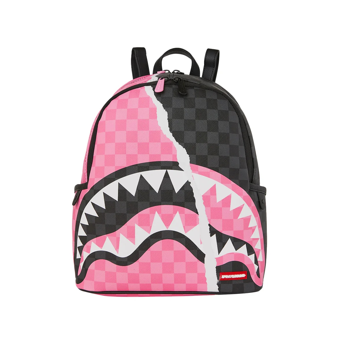 Immagine di Sprayground | Pink And Black Tear Sip Savage Backpack