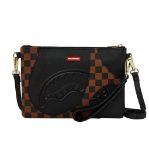 Picture of Sprayground | Jetstream Brown Crossover Clutch