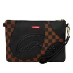 Picture of Sprayground | Jetstream Brown Crossover Clutch