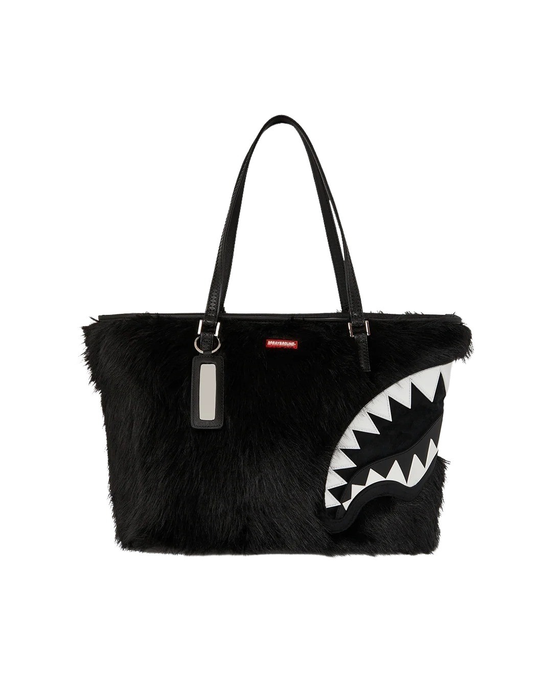Picture of Sprayground | Fur Cray Black Tote