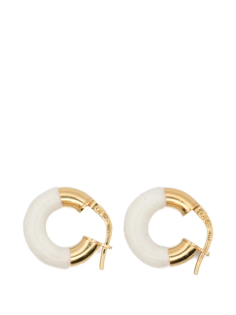 Picture of Fersera | White Enamel Earrings
