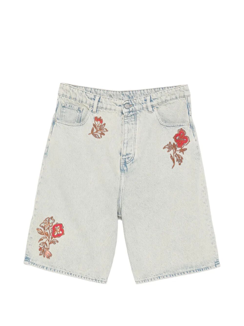 Immagine di Drole De Monsieur | Short Jean Dusty Brode Fleurs