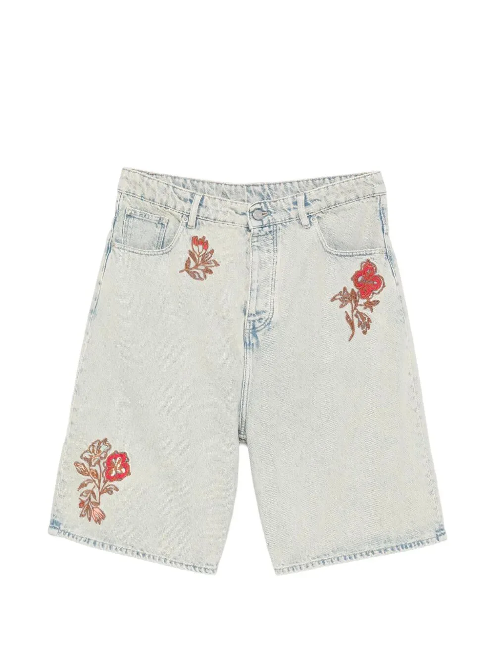 Immagine di Drole De Monsieur | Short Jean Dusty Brode Fleurs