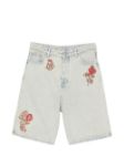 Immagine di Drole De Monsieur | Short Jean Dusty Brode Fleurs