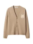 Picture of Maison Kitsune | Fox Head Intarsia Merino Cardigan
