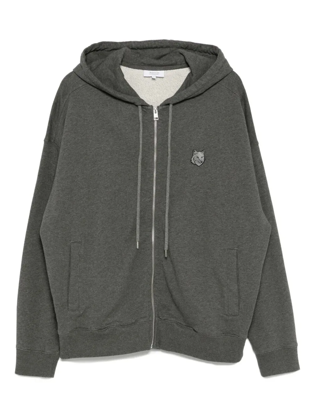 Picture of Maison Kitsune | Fox Head Zipped Oversize Hoodie