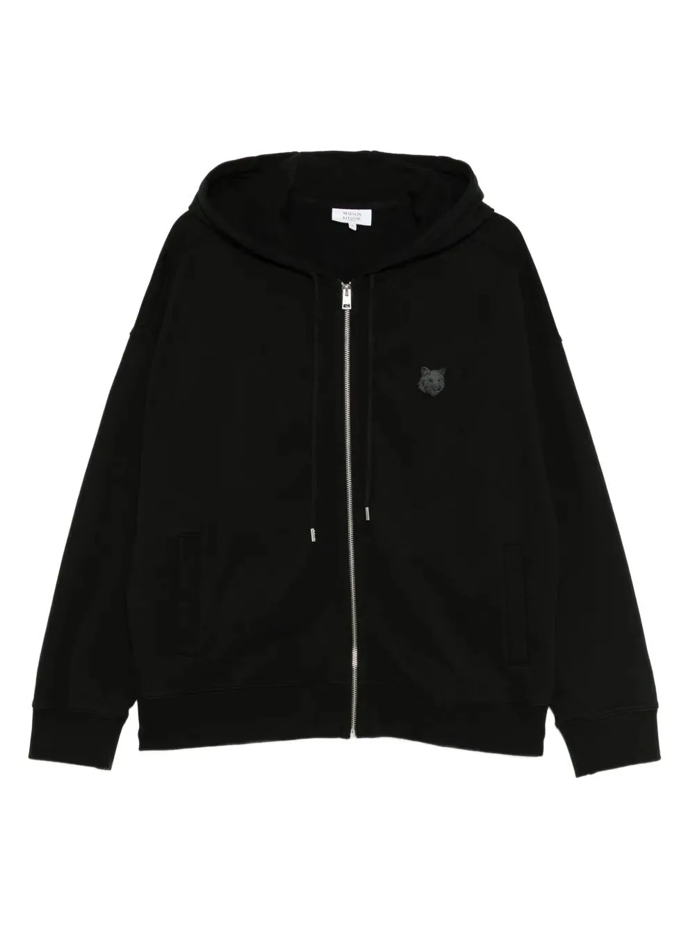 Picture of Maison Kitsune | Fox Head Zipped Oversize Hoodie