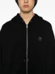 Picture of Maison Kitsune | Fox Head Zipped Oversize Hoodie