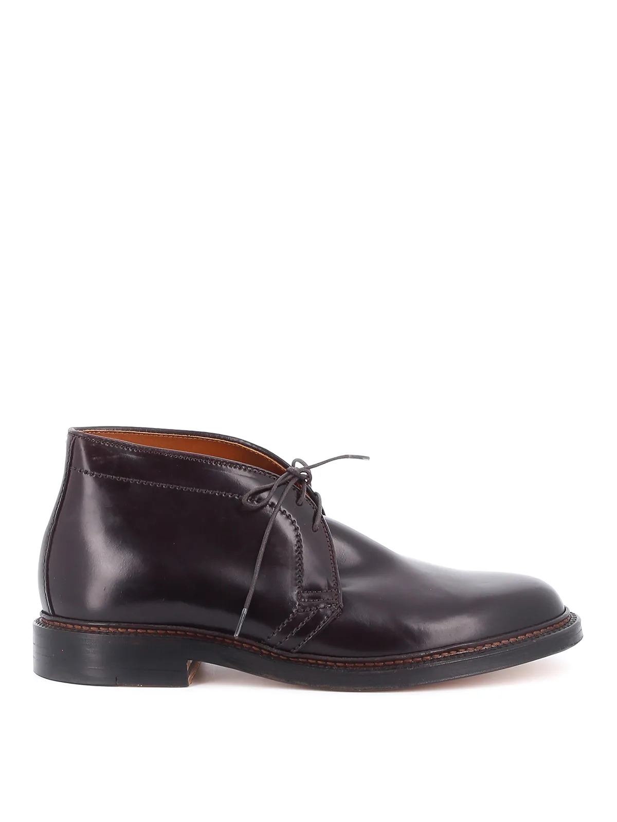 Picture of Alden | Polacco Stringato Alden 1339 In Shell Cordovan Burgundy