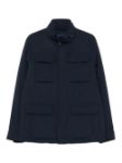 Picture of Paul & Shark | Typhoon Platinum Save The Sea Field Jacket With Shark Fin