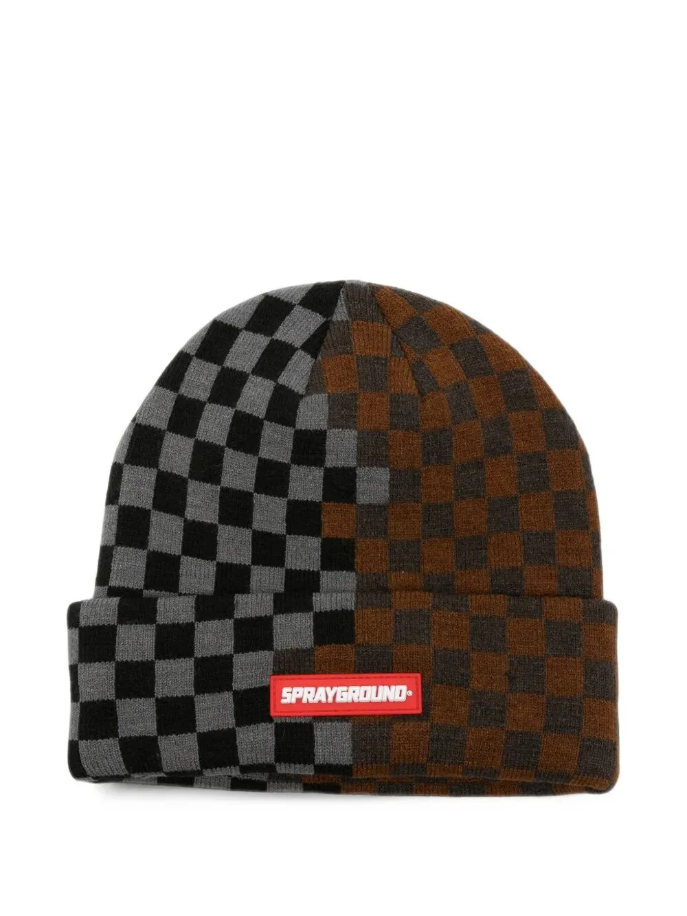 Picture of Sprayground | Half And Half Checkered Beanie
