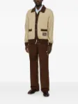 Picture of Drole De Monsieur | Waffle Knitwear Cardigan Drole Patch